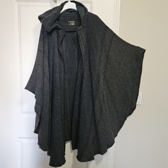 Kerry Woollen Mills Hooded Cape Irish Cashmere Merino Wool - Picture 3 of 13